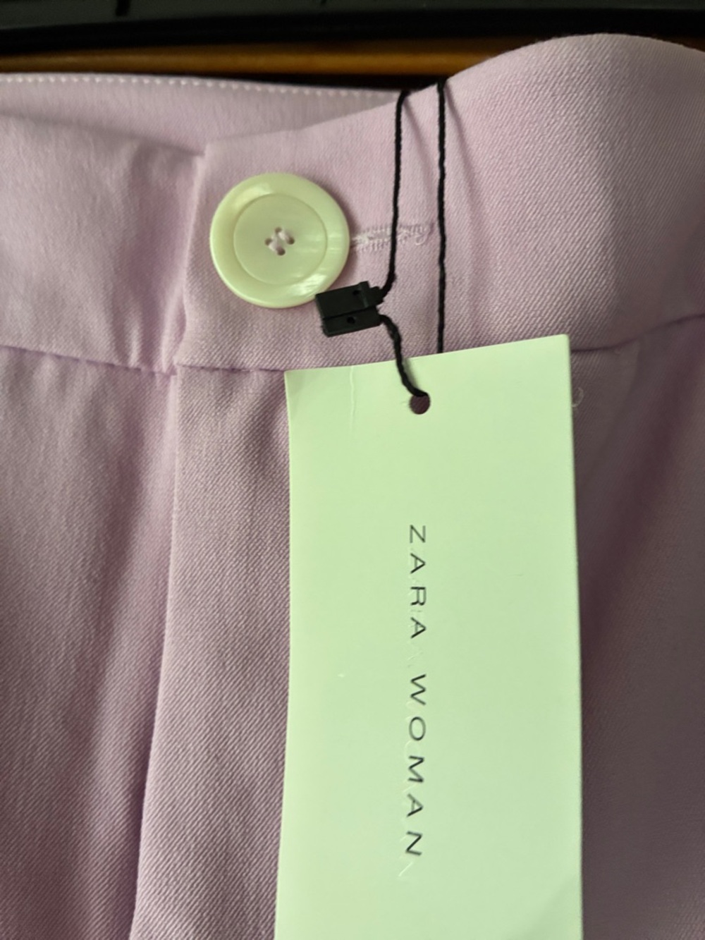 Zara women Light Lavender Dress Pants - Tailored Straight Leg length 36” - Picture 3 of 5